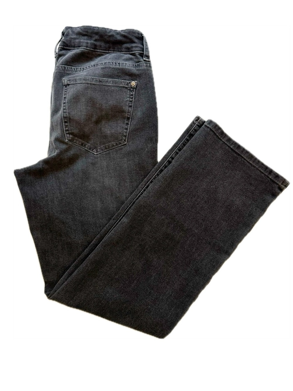 Chico's Dark Gray Straight-Leg Jeans 00S